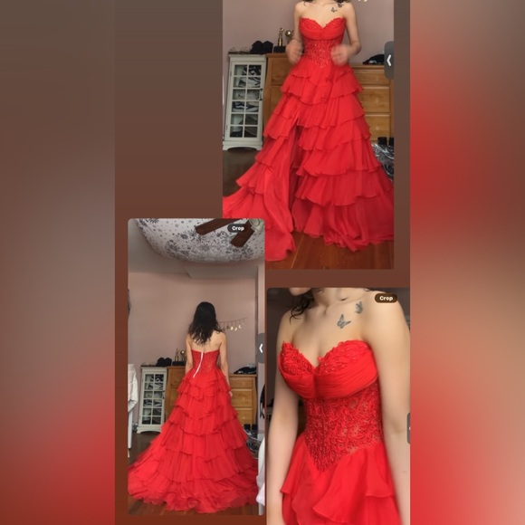 Sherri Hill Dresses & Skirts - Sherri Hill Red Strapless